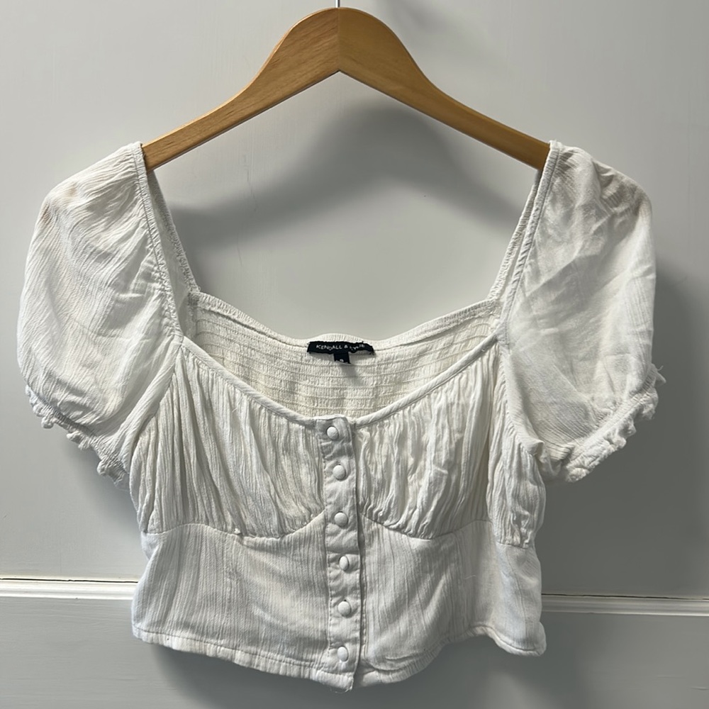 *4 FOR 30* Kendall and Kylie Button Down Crop Shirt